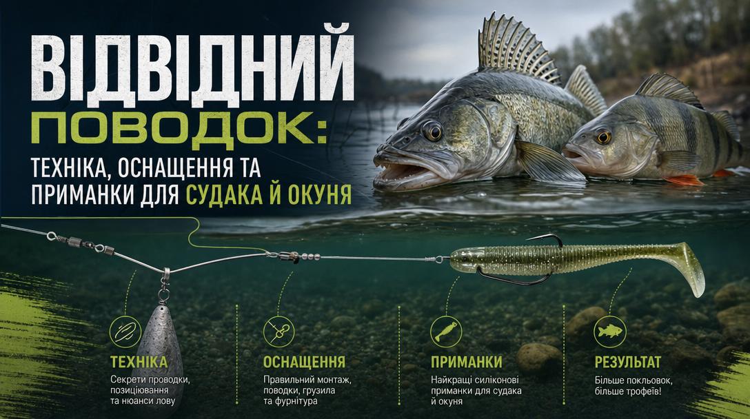 Відвідний поводок: техніка, оснащення та приманки для судака й окуня