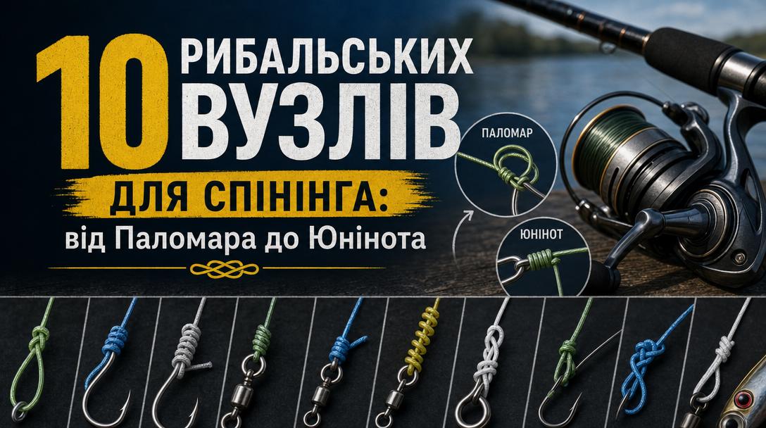 10 рибальських вузлів для спінінга: від Паломара до Юнінота