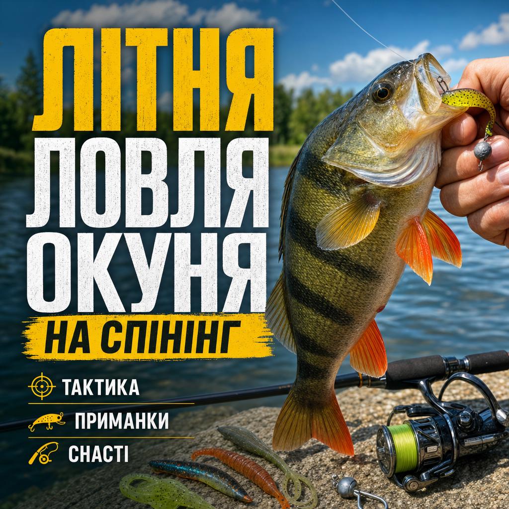 Літня ловля окуня на спінінг: тактика, приманки та снасті