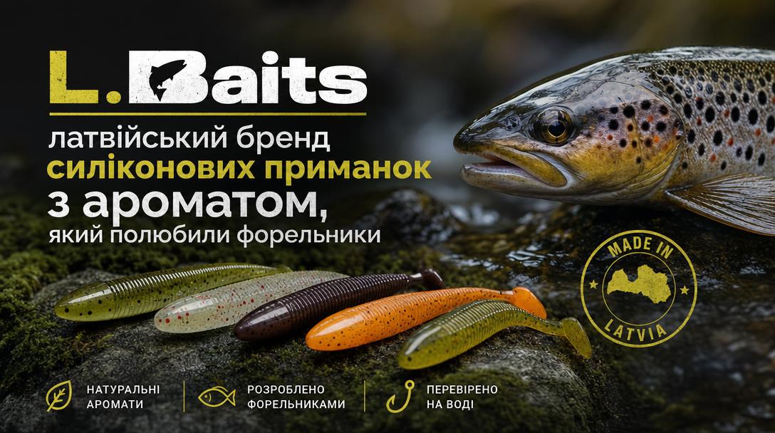 L.Baits: латвійський бренд силіконових приманок з ароматом, який полюбили форельники